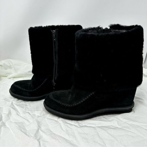 Napoleoni Wedge Zip-up Booties- Size 8 - Picture 3 of 14